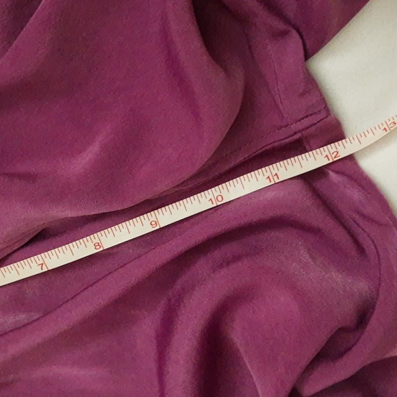 DG2 by Diane Gilman Faux Silk Pull-On Elastic Waist Jogger Pants, Purple, XL - Picture 12 of 15